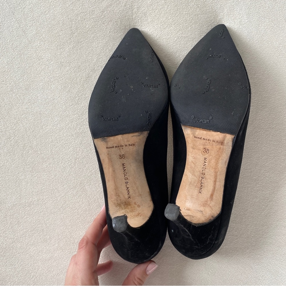 Manolo Blahnik Black Heels - Picture 3 of 8